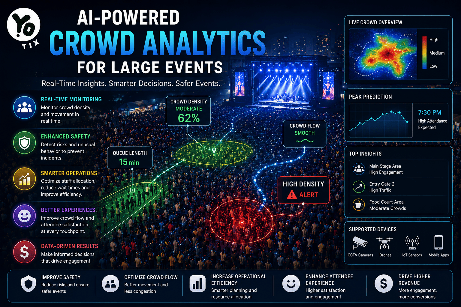 AI-Powered Crowd Analytics for Large Events